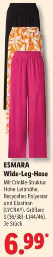 Lidl ESMARA Wide-Leg-Hose Angebot