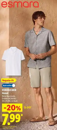 Lidl ESMARA MEN Hemd Angebot
