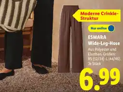 Lidl ESMARA Wide-Leg-Hose Angebot