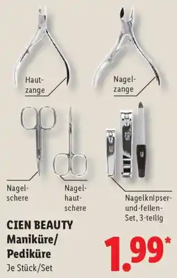 Lidl CIEN BEAUTY Maniküre/ Pediküre Angebot