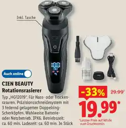 Lidl CIEN BEAUTY Rotationsrasierer Angebot