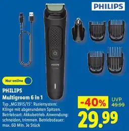 Lidl PHILIPS Multigroom 6 in 1 Angebot