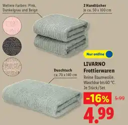 Lidl LIVARNO Frottierwaren Angebot