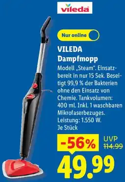 Lidl VILEDA Dampfmopp Angebot