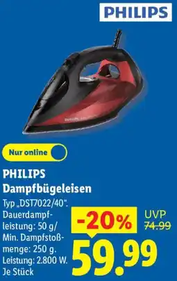 Lidl PHILIPS Dampfbügeleisen Angebot