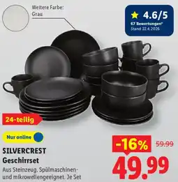 Lidl SILVERCREST Geschirrset Angebot