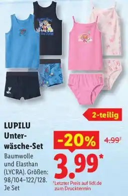 Lidl LUPILU Unterwäsche-Set Angebot