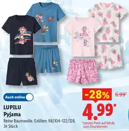Lidl LUPILU Pyjama Angebot