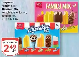 Globus Langnese Family oder Klassiker-Mix Angebot