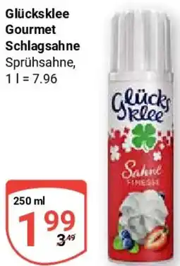 Globus Glücksklee Gourmet Schlagsahne Angebot