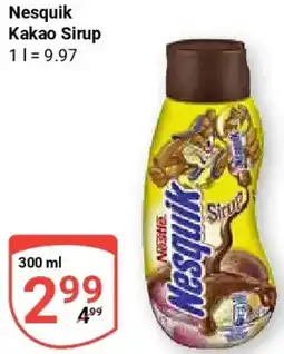 Globus Nesquik Kakao Sirup Angebot
