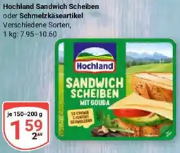 Globus Hochland Sandwich Scheiben oder Schmelzkäseartikel Angebot