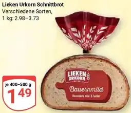 Globus Lieken Urkorn Schnittbrot Angebot
