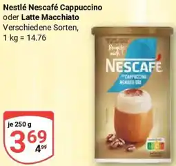 Globus Nestlé Nescafé Cappuccino oder Latte Macchiato Angebot
