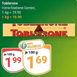 Globus Toblerone Angebot