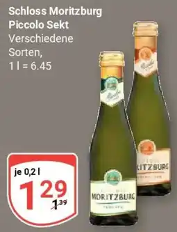 Globus Schloss Moritzburg Piccolo Sekt Angebot
