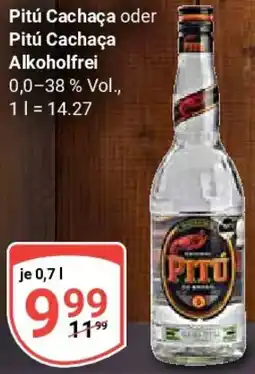 Globus Pitú Cachaça oder Pitú Cachaça Alkoholfrei Angebot