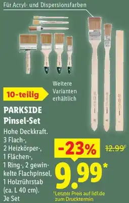 Lidl PARKSIDE Pinsel-Set Angebot