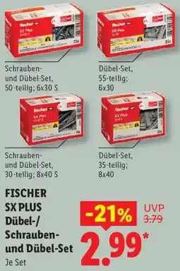 Lidl FISCHER SX PLUS Dübel-/ Schrauben- und Dübel-Set Angebot