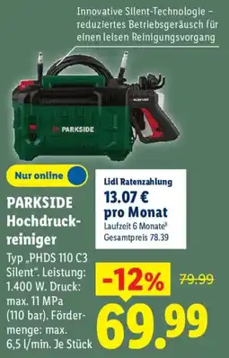Lidl PARKSIDE Hochdruckreiniger Angebot
