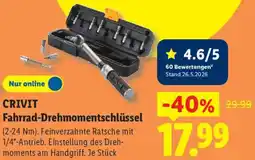 Lidl CRIVIT Fahrrad-Drehmomentschlüssel Angebot