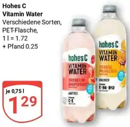 Globus Hohes C Vitamin Water Angebot