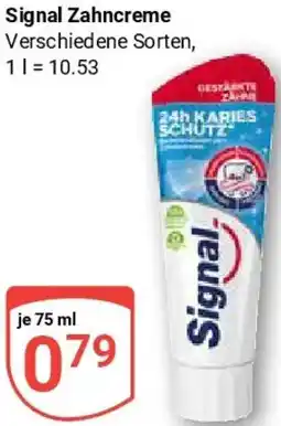 Globus Signal Zahncreme Angebot