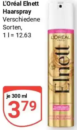 Globus L'Oréal Elnett Haarspray Angebot