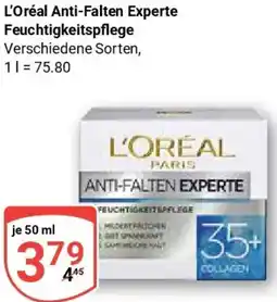 Globus L'Oréal Anti-Falten Experte Feuchtigkeitspflege Angebot