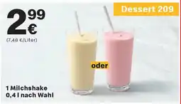 McDonald’s 1 Milchshake 0,4L nach Wahl Angebot