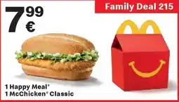 McDonald’s 1 Happy Meal 1 McChicken Classic Angebot