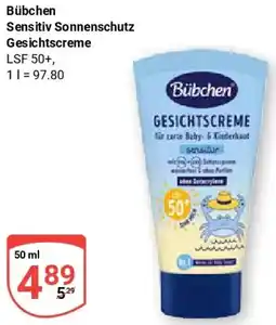 Globus Bübchen Sensitiv Sonnenschutz Gesichtscreme Angebot