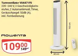 Globus Rowenta Turmventilator VU6871F0 Angebot