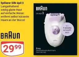 Globus BRAUN Epilierer Silk-épil 3 Angebot