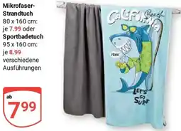 Globus Mikrofaser Strandtuch oder Sportbadetuch Angebot