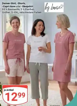 Globus Damen-Shirt, Shorts, Capri-Hose oder Sleepshirt Angebot