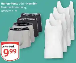 Globus Herren-Pants oder Hemden Angebot