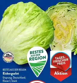 Aldi Süd Eisbergsalat Angebot