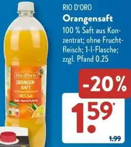 Aldi Süd RIO D'ORO Orangensaft Angebot