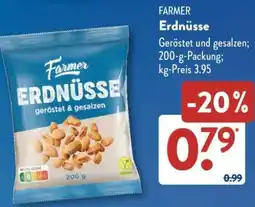 Aldi Süd FARMER Erdnüsse Angebot