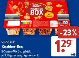 Aldi Süd SUNSNACKS Knabber-Box Angebot