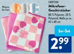 Aldi Süd CROFTON Mikrofaser Geschirrtücher Angebot