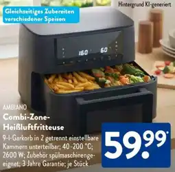 Aldi Süd AMBIANO Combi-Zone Heißluftfritteuse Angebot
