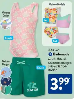 Aldi Süd LILY & DAN Bademode Angebot