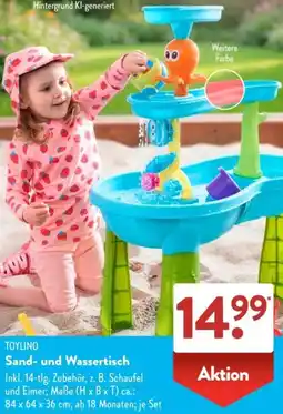 Aldi Süd TOYLINO Sand- und Wassertisch Angebot