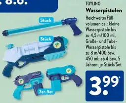 Aldi Süd TOYLINO Wasserpistolen Angebot