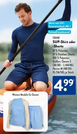 Aldi Süd CRANE SUP-Shirt oder Shorts Angebot