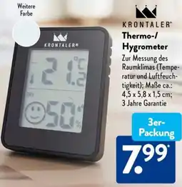 Aldi Süd KRONTALER Thermo-/ Hygrometer Angebot