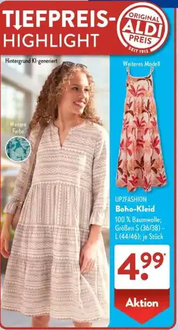 Aldi Süd UP2FASHION Boho-Kleid Angebot