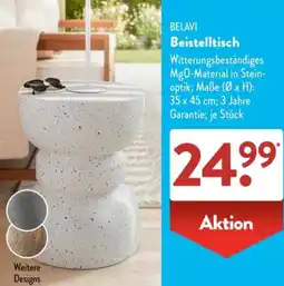 Aldi Süd BELAVI Beistelltisch Angebot